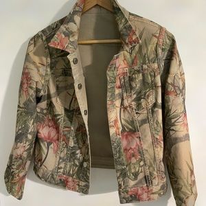 Venus womens floral reversible jacket